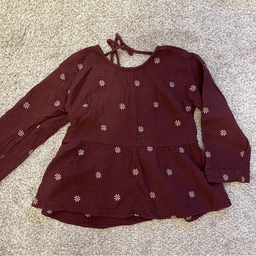 Madewell // Francis Embroidered Gauze Top - Picture 4 of 11